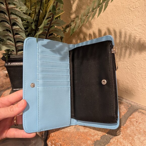 Loungefly Disney Parks, Dogs Flap Wallet Faux Leather Blue - Picture 8 of 10